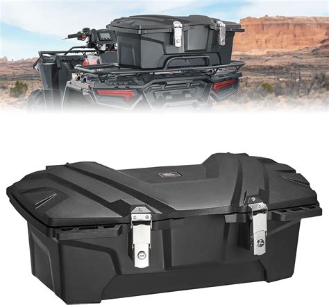 atv metal storage box|atv rear rack waterproof boxes.